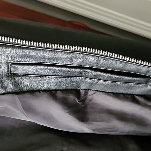 H&M Black Faux Leather Biker Jacket - Picture 6 of 6